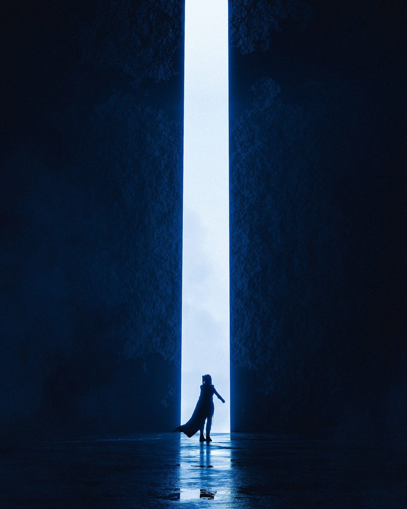 Ritual für Karriere & Beruf – Lichtspalt mit Silhouette